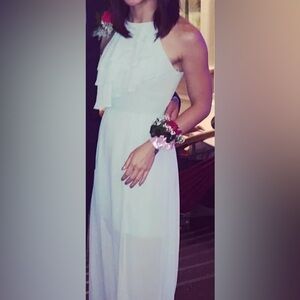 BCBGeneration turquoise chiffon dress in size 0